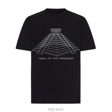 Rick Owens 26SS �� ������ ���� Ƽ���� RR01F2232JAEP16 0911 BLACK MILK26SS �� ������ ���� Ƽ���� RR01F2232JAEP16 0911 BLACK 