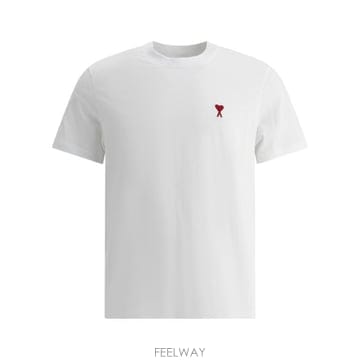 26FW 아미 스몰 하트 로고 티셔츠 BFUTS035 724100 White