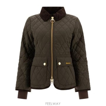 26FW 바버 비드넬 피티드 퀼티드 재킷 LQU1765LQUSG71 Brown