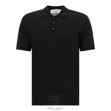 26FW 골든구스 폴로 티셔츠 GMP01412P00104190100 Black