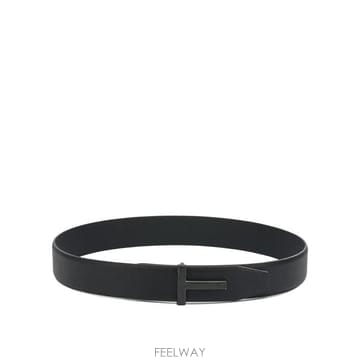 26FW 톰포드 그레인 레더 T 아이콘 벨트 TB178LCL236LNAA Black