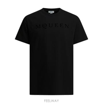 26SS 알렉산더 맥퀸 반팔 티셔츠 847750QTAD5548 Black