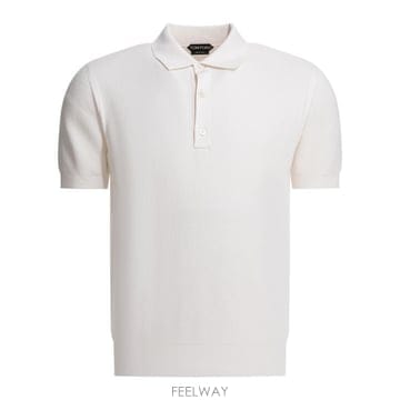 26SS 톰포드 폴로 티셔츠 KPS033YMS142WAB White