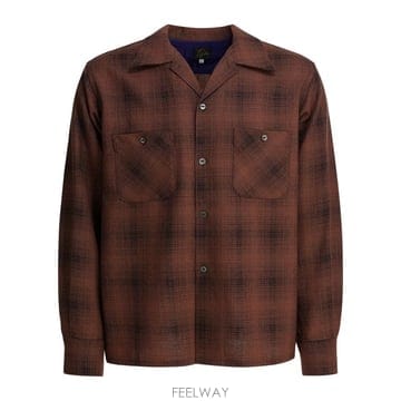 25FW 니들스 긴팔 셔츠 RW163B SALMON Bordeaux