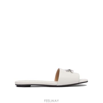 25SS 알렉산더 맥퀸 뮬 슬리퍼 817471WIACT9081 White