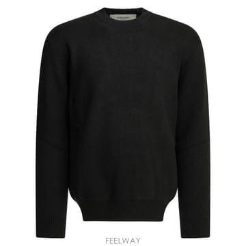 26FW 골든구스 Golden 레터링 밀리터리 크루넥 스웨터 GMP00841P00197290100 Black
