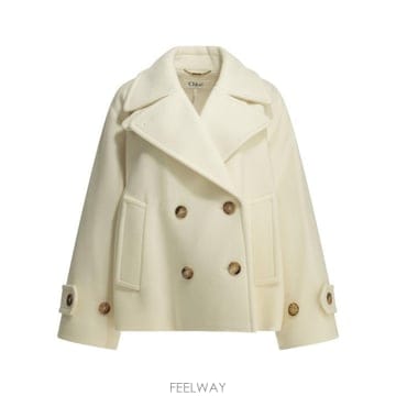 26FW 끌로에 코트 CH25AMA96952112 White