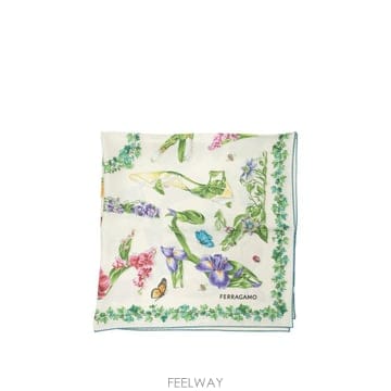 26FW 살바토레 페라가모 머플러 스카프 0795198 White