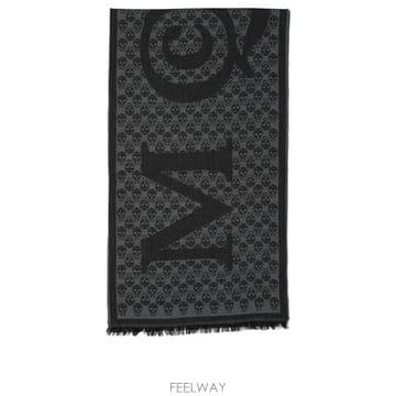 25FW 알렉산더 맥퀸 스컬 로고 자카드 스카프 8353754200Q1461 Grey