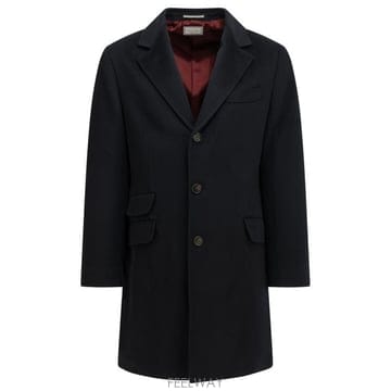 26FW 브루넬로 쿠치넬리 코트 MV4679039CJC20 Blue