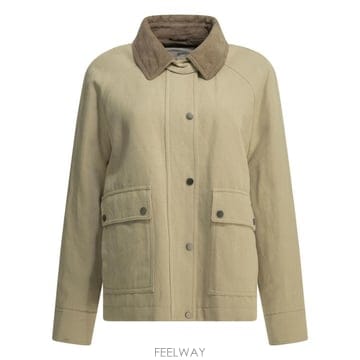 26SS 브루넬로 쿠치넬리 캔버스 아우터 재킷 ML5957769C8105 X Beige