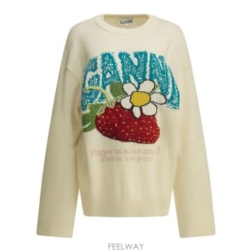 26FW 가니 스웨터 A1150015135 White