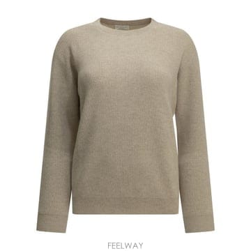 26FW 브루넬로 쿠치넬리 캐시미어 스웨터 M12175400C9731 Beige