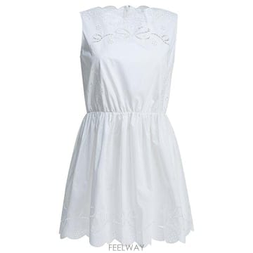26SS 셀프 포트레이트 미디 원피스 AC26 034S WWHITE White