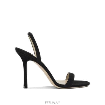 26FW 지미추 샌들 JENN 100SUEBLACK