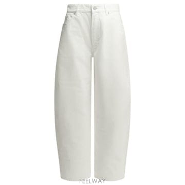 26FW 알라이아 데님 팬츠 AA9P1406D027D000 White