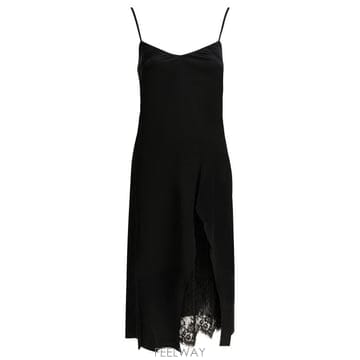 26SS 아크네 스튜디오 사틴 드레스 A20926900 Black
