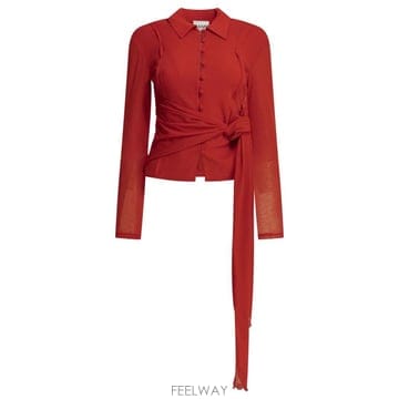 GANNI 26SS ���� ���� Ƽ���� A104028606P Red26SS ���� ���� Ƽ���� A104028606P Red