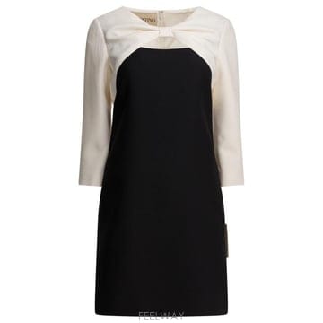 26SS 발렌티노 가라바니 미디 원피스 8B3VAJ061CF0NA Black