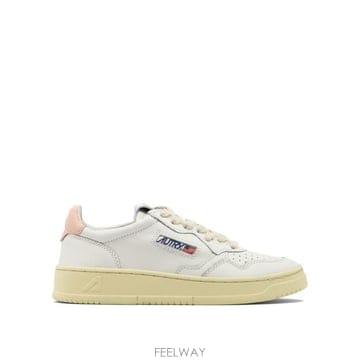 26SS 오트리 메달리스트 로우 레더 스니커즈 AULWLL16 White