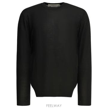 26FW 골든구스 라운드넥 스웨터 GMP00947P00066590100 Black