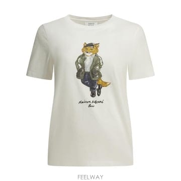 Maison Kitsune 26FW ����Ű���� ���� Ƽ���� MRWJT11KJ7026P100 White26FW ����Ű���� ���� Ƽ���� MRWJT11KJ7026P100 White
