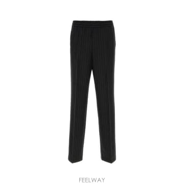 26FW 베르사체 스트레이트 팬츠 10198971A19207 1B000 BLACK