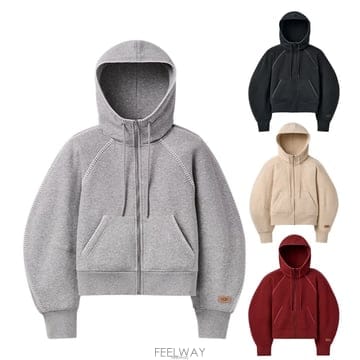 어그 여성 클래식 후드 집업티
