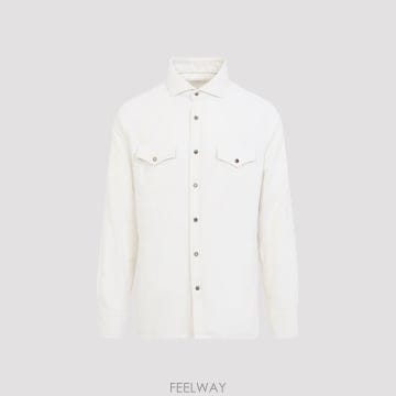26FW 브루넬로 쿠치넬리 긴팔 셔츠 ML6884008 C6066 BUTTER