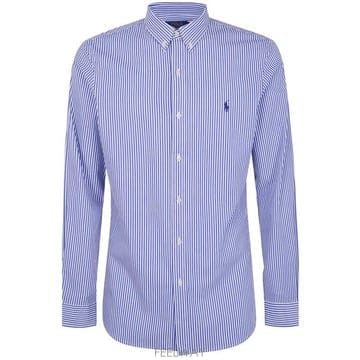 25FW 폴로 랄프로렌 긴팔 셔츠 710 928 254 008 BLUE WHITE BENGAL STRIPE
