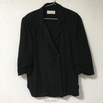 TIME 타임 크링클 슬리브 자켓 66