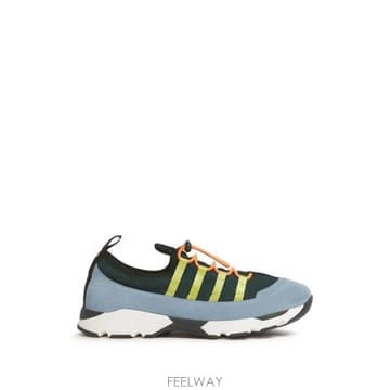 26SS 마르니 스니커즈 SNZU019302 P7616 ZP092 GREEN LIGHT BLUE