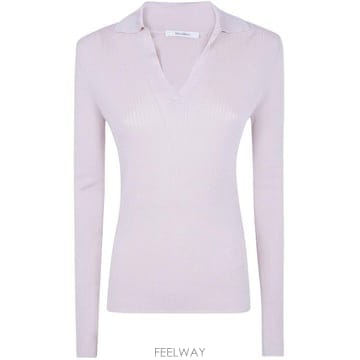 26FW 막스마라 폴로 티셔츠 2621366101600 005 BLUSH
