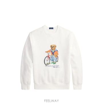 26SS 폴로 랄프로렌 긴팔 티셔츠 710 B14 616 001 WHITE SUMMER BEAR