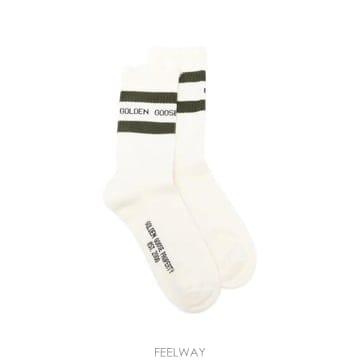 26FW 골든구스 양말 GUP00883 P000487 12535 12535 HERITAGE WHITE FOR
