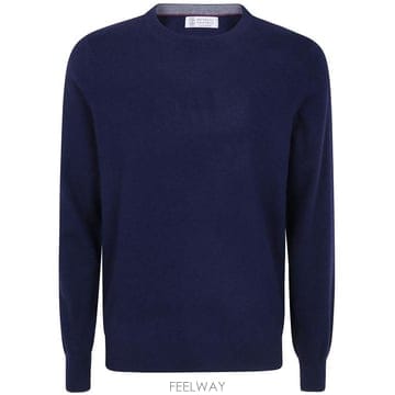 26FW 브루넬로 쿠치넬리 캐시미어 니트 M2200100 099 CW425 BLUE