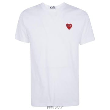 26FW 꼼데가르송 반팔 티셔츠 AX T108 099 2 WHITE