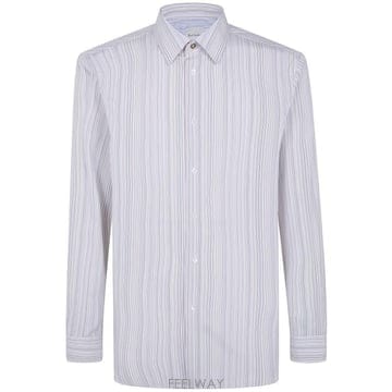 26FW 폴 스미스 긴팔 셔츠 M1R A112 W00811 01 WHITE COLOR STRIPES