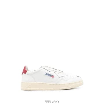 26FW 오트리 메달리스트 로우 스니커즈 AULM LL33 LEAT WHITE DEEP CLARET