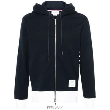 25FW 톰브라운 4바 저지 집업 후디 MJT517A 03037 415 NAVY