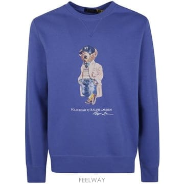 26FW 폴로 랄프로렌 긴팔 티셔츠 710 B27 073 001 BASTILLE BLUE HRTG BR