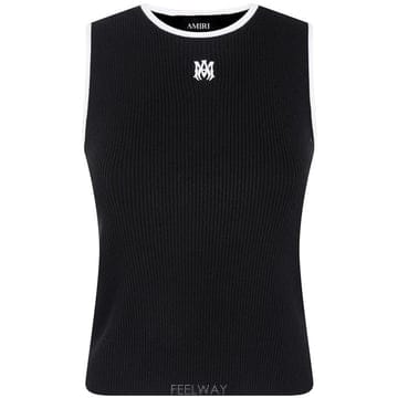 26FW 아미리 민소매 티셔츠 AWTOKN1052 001 BLACK