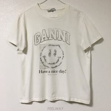 GANNI 가니 스마일 반팔 티셔츠 S