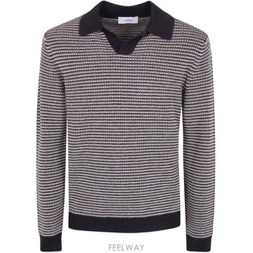 26FW 라르디니 스웨터 ACLPML74 AC67035 450BE BLACK WHITE ORANGE