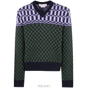 26FW 마르니 스웨터 CVMG0157Q0 UFH101 MXV66 STONE GREEN