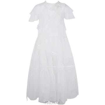 26SS 시몬로샤 롱 원피스 7459H 0360 IVORY