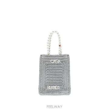 25SS 카사블랑카 숄더백 APS25 BAG 113 01 SILVER