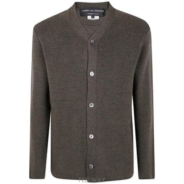 25FW 꼼데가르송 울 가디건 PP N008 0512 KHAKI