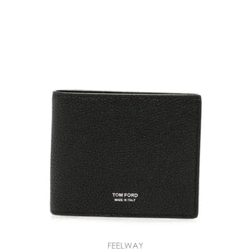 26FW 톰포드 그레인 가죽 클래식 바이폴드 지갑 Y0228 LCL158S 099 NAA BLACK