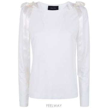 26SS 시몬로샤 긴팔 티셔츠 5367 0571 IVORY